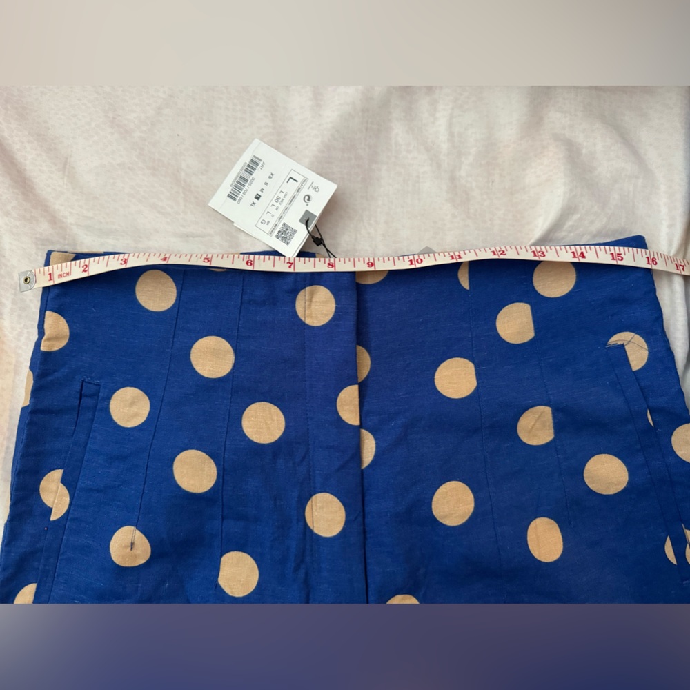 NWT Zara 2 Piece Polka Dot Linen Blouse and Pants Set - Picture 11 of 16